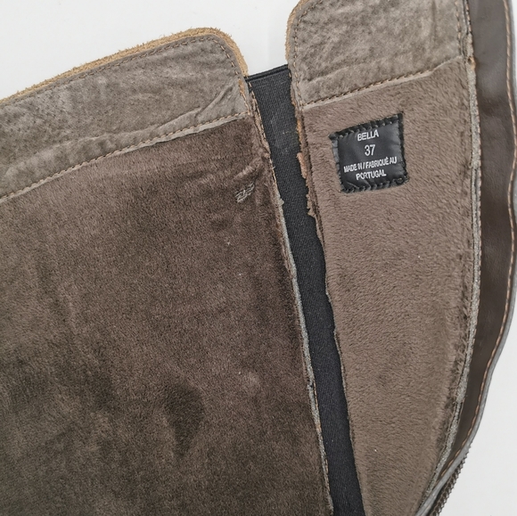 SIZE 6.5 BOS&CO, Designer Fashion, Tall Leather Winter Boots EUC B22 - Picture 6 of 8